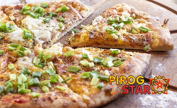 Скидка на Горячая пицца и осетинские пироги с зеленью, грибами, мясом, рыбой и не только от пекарни Pirog Star со скидкой до 68%