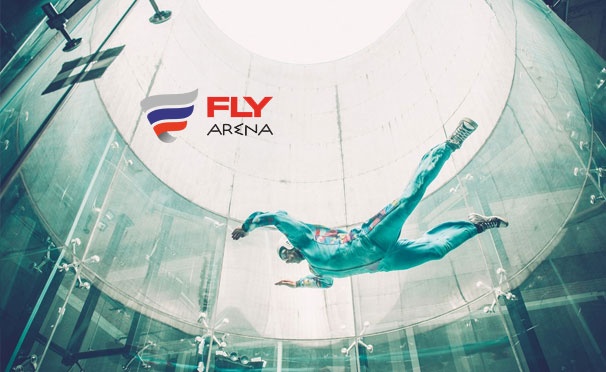 Скидка на Скидка до 50% на захватывающий полет в аэротрубе от компании Fly Arena