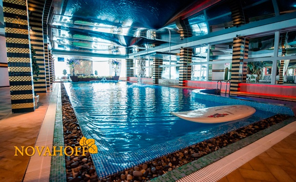Скидка на Скидка до 71% на однодневный гостевой визит для двоих в загородный spa-отель Novahoff: посещение фитнес-клуба, бассейна, бани и spa-программа
