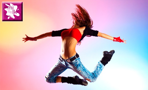 Скидка на До 32 занятий или безлимитный абонемент в школу танцев Milk Dance: бодифлекс, стретчинг, booty dance, dance mix, go-go, стрип-пластика, zumba fitness, vogue, латина, хатха-йога. Скидка до 73%