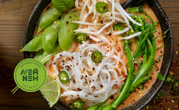 Скидка на Скидка до 50% на все меню кухни и напитки в ресторане вьетнамской кухни Nem Nem: супы, горячее, салаты, десерты и не только