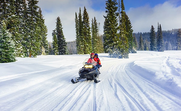 Скидка на Катание на снегоходе от компании «Квадро-тур»: 30, 60 или 120 минут со скидкой до 68%