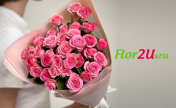 Скидка на Цветы и флористические услуги от интернет-магазина Flor2u со скидкой 15%