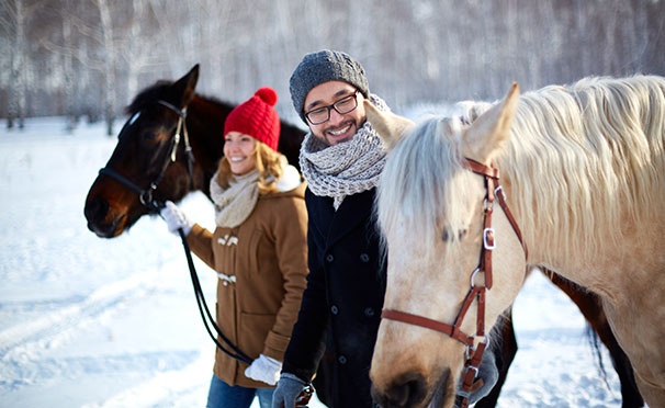 Скидка на Скидка до 77% на катание на пони или лошадях, романтическое свидание на конном ранчо, фотосессию или прогулки в экипаже в конноспортивном клубе «Гвардия»