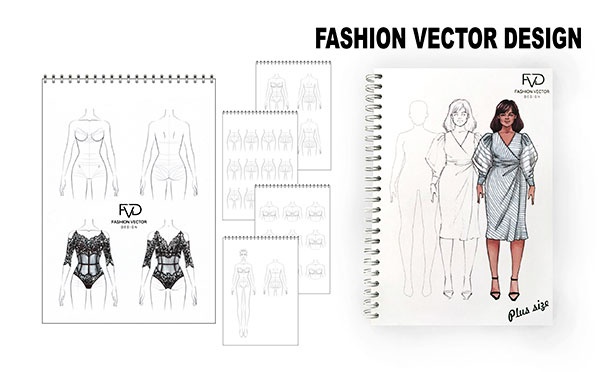 Скидка на Скидка 25% на скетчбуки и блокноты для рисования от компании Fashion Vector Design