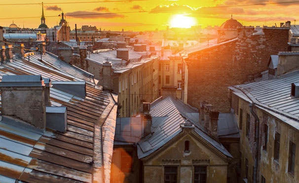 Скидка на Экскурсии по крышам в историческом центре Санкт-Петербурга от компании Krishi Sanktpeterburg. Скидка 50%