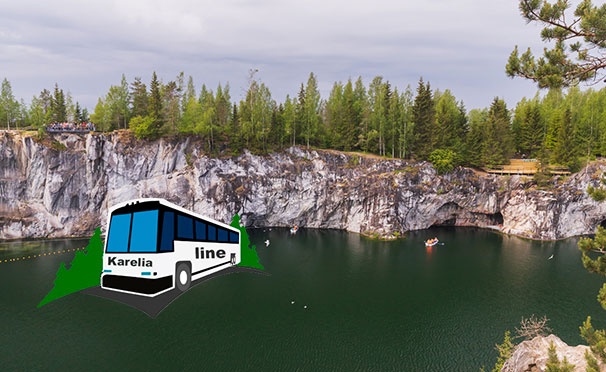 Скидка на Скидка до 60% на автобусный тур «Рускеала-Парк: Мраморный мир» для одного по тарифу на выбор от компании Karelia-Line