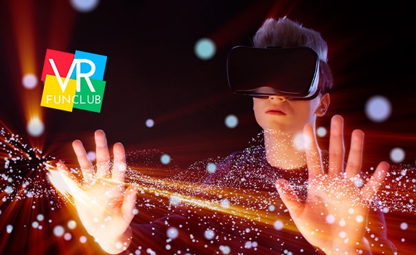 Скидка на Игра в шлеме HTC Vive, а также организация дня рождения в клубе виртуальной реальности VRfun club. Скидка до 50%