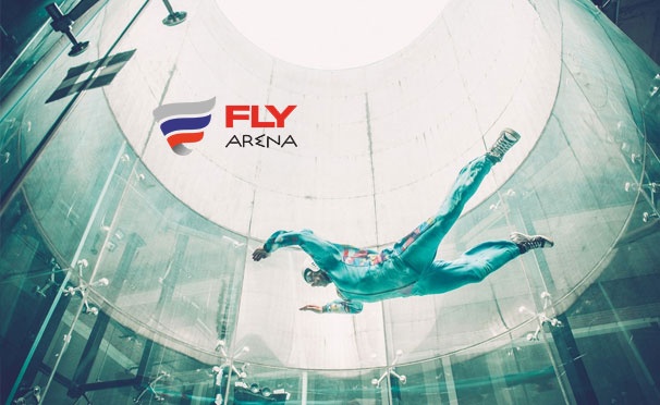 Скидка на Скидка до 61% на захватывающий полет в аэротрубе от компании Fly Arena по 2 адресам