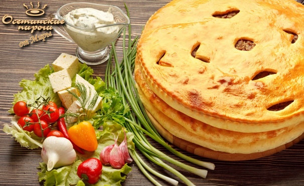 Скидка на 3, 5 или 7 осетинских пирогов весом 1,2 кг + пирог в подарок от пекарни «Осетинские пироги от Миры». Скидка до 53%