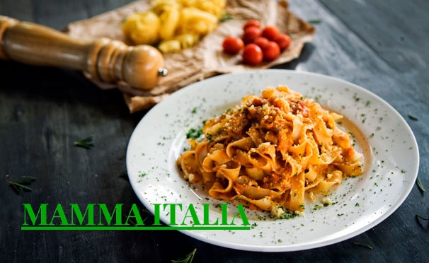 Скидка на Любые блюда из меню и напитки в кафе Mamma Italia на ВДНХ: горячее, паста, пицца, салаты и не только со скидкой 50%