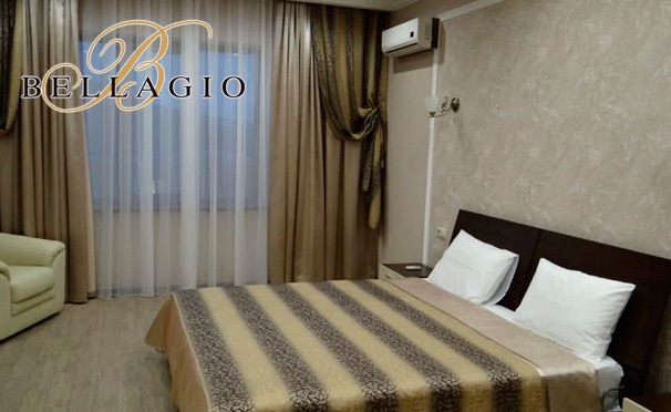 Скидка на Проживание в номере «Стандарт» или «Люкс» для двоих в отеле Bellagio в Сочи. Скидка до 52%