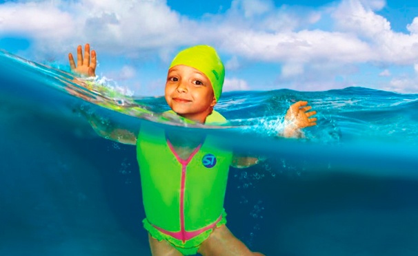 Скидка на Жилеты-купальники Swim Time с положительной плавучестью для девочек и мальчиков до 24 кг. Скидка 30%
