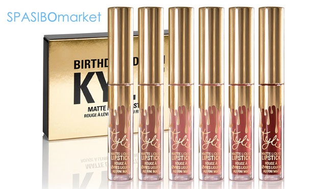 Скидка на Набор матовых жидких помад Kylie Birthday Edition от интернет-магазина Spasibomarket.ru. Скидка 75% 