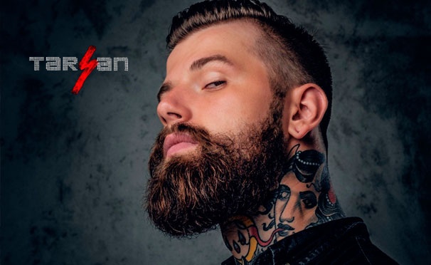 Скидка на Мужская стрижка и коррекция бороды в студии красоты «TarЗan Man». Скидка до 60%