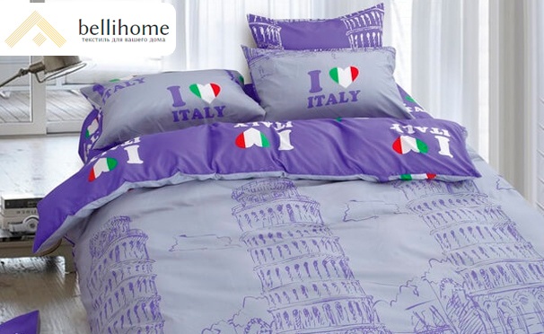 Скидка на 1,5-спальный, 2-спальный или еврокомплект постельного белья из сатина от интернет-магазина ВelliHome. Скидка 50%
