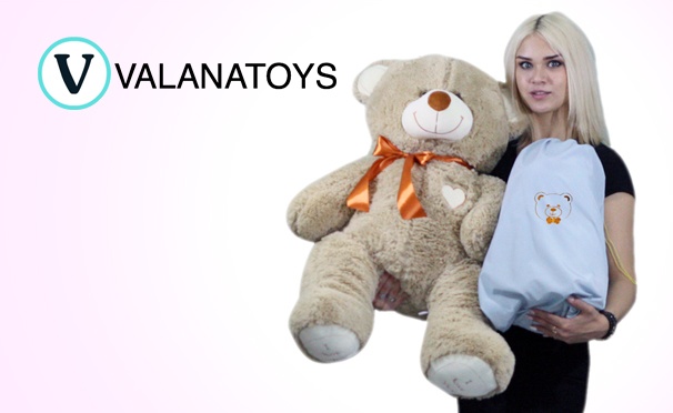 Скидка на Плюшевые медведи высотой до 230 см, а также подарочные подушки из экологически чистых и безопасных материалов от интернет-магазина ValanaShop. Скидка до 50%