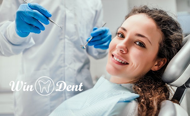 Скидка на УЗ-чистка + Air Flow, фторирование и полировка зубов в стоматологической клинике WinDent. Скидка 50%