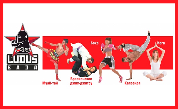 Скидка на Абонементы на 1, 3, 6 или 12 месяцев занятий бразильским джиу-джитсу, тайским боксом, капоэйрой, зумбой и не только в центре боевых искусств Ludus Baza. Скидка до 65%