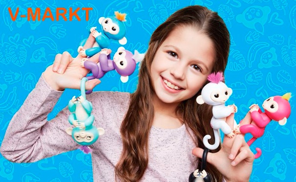 Скидка на Скидка до 70% на интерактивные игрушки-обезьянки Fingerlings от интернет-магазина V-Markt
