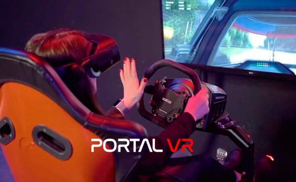 Скидка на Отдых для детей и взрослых в клубе виртуальной реальности Portal VR: час игры в Portal Drive (авто- и авиасимулятор). Скидка до 52%